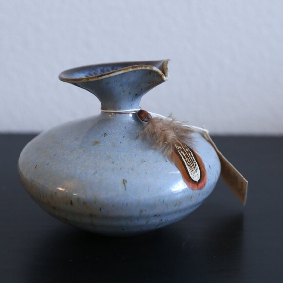 Feather River Pottery Ceramic Oil Candle Vase - Rare Vintage Piece - Picture 2 of 9